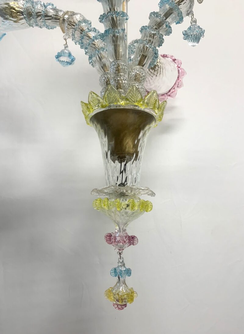 Lampadario rezzonico del 1960 Murano attribuito a Seguso - immagine 2