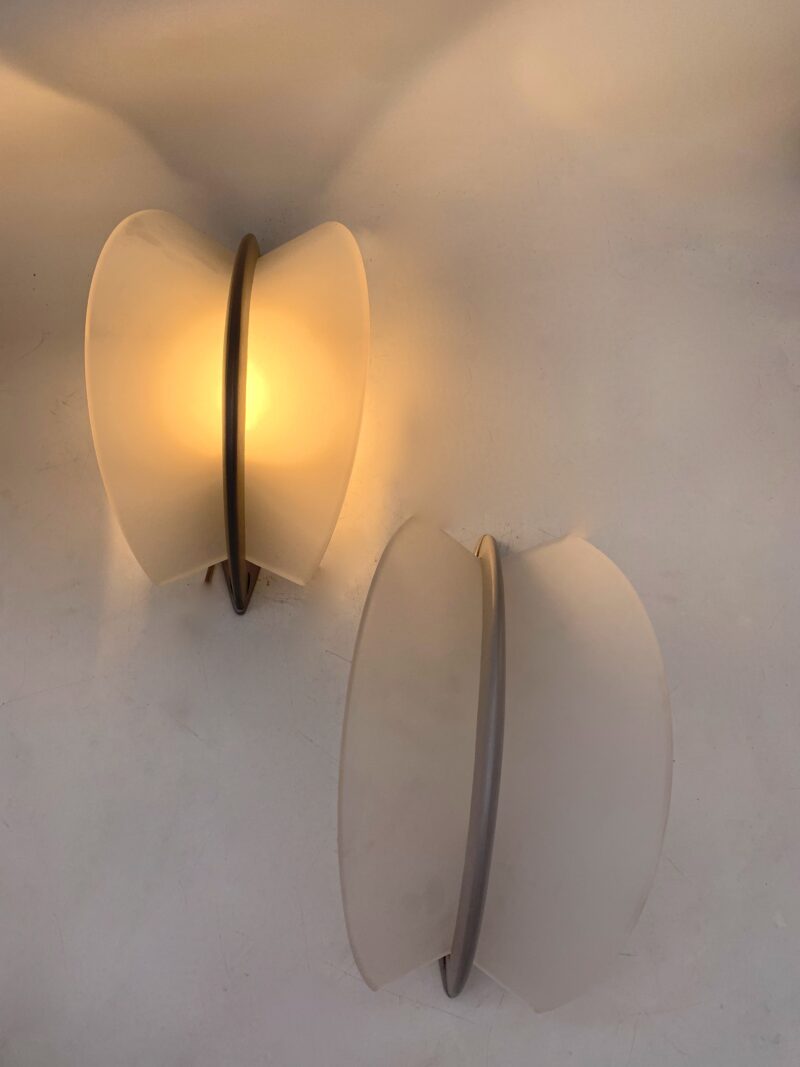 COPPIA applique lampade da parete Mazzega AV mod. ap1006