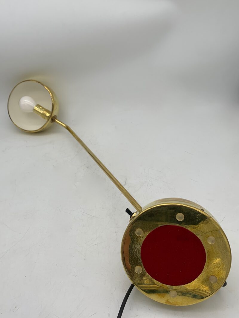 Lampada da tavolo in in ottone restaurata made in italy - immagine 3