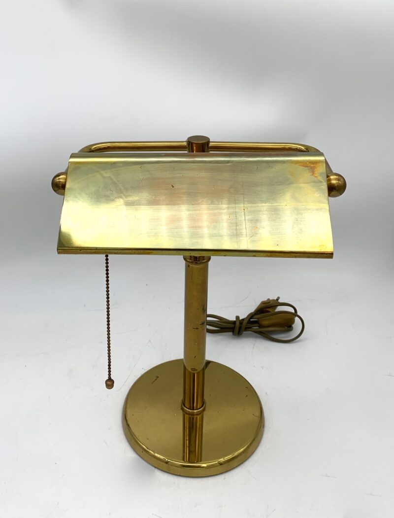 Lampada da tavolo in in ottone restaurata made in italy - immagine 4