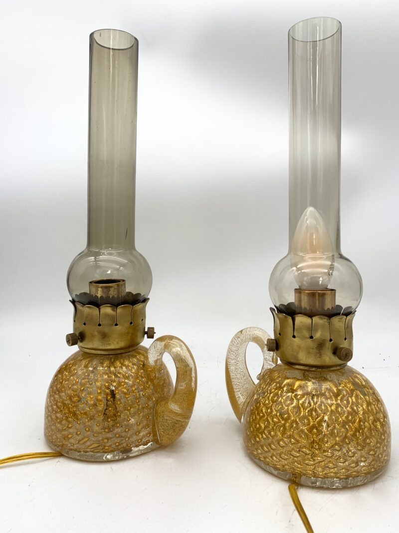 Lampada da tavolo a lume attribuite a Barovier
