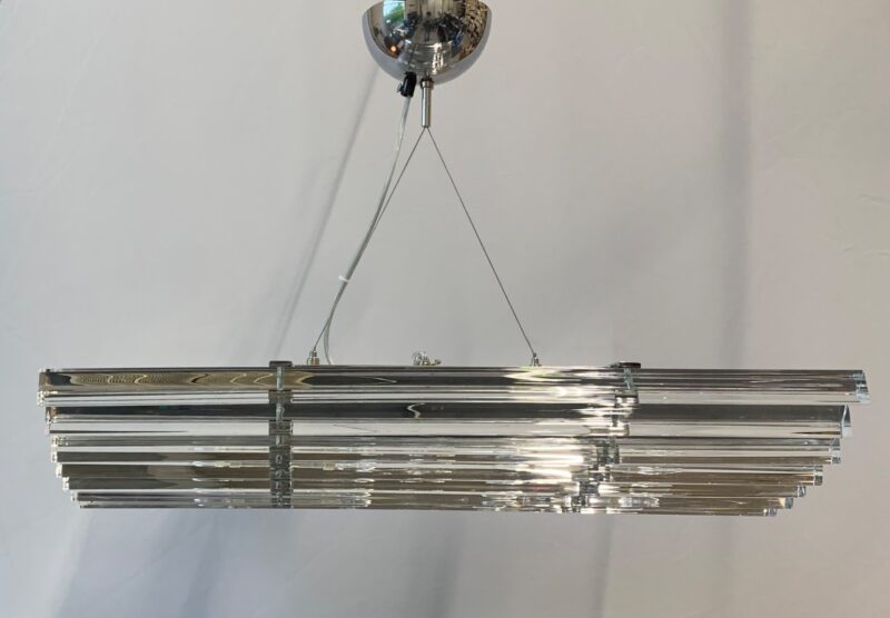 Lampadario con stecche di Murano prodotto da Enrico Neri&c.snc