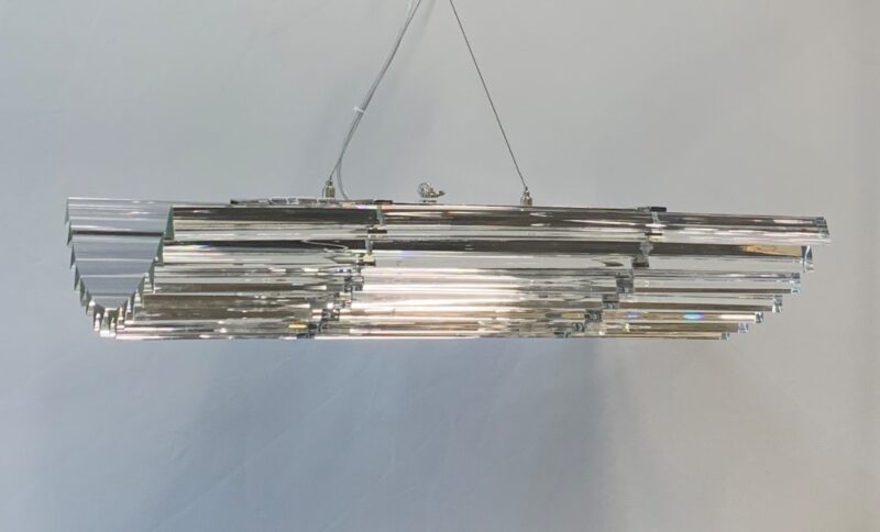 Lampadario con stecche di Murano prodotto da Enrico Neri&c.snc - immagine 4