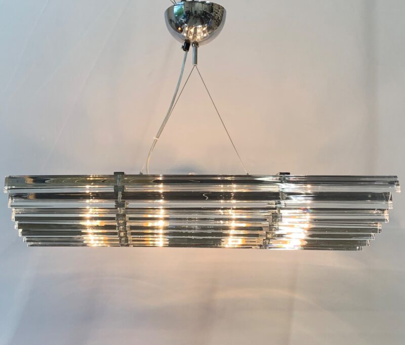 Lampadario con stecche di Murano prodotto da Enrico Neri&c.snc - immagine 5