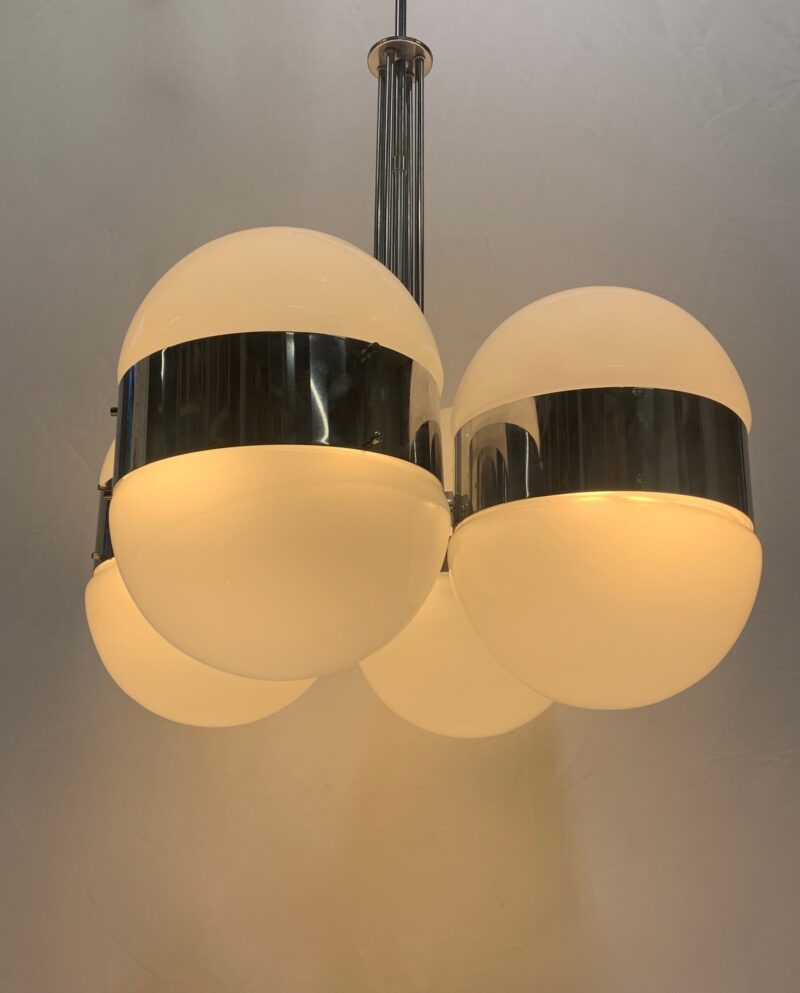 Lampadario attribuito artemide tetraclio - immagine 2
