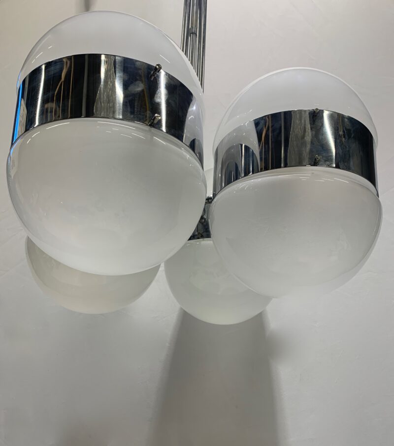 Lampadario attribuito artemide tetraclio - immagine 4
