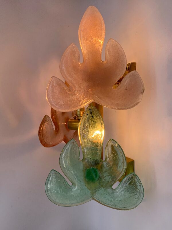 Lampada da parete, singola Applique Seguso Vetri Arte